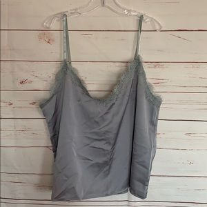 Grey Lace Trim Cami